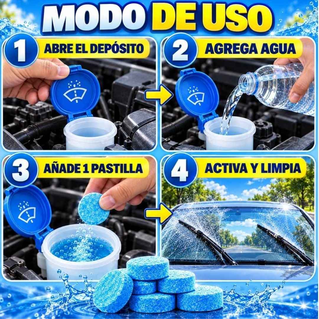 Pastillas Limpiaparabrisas x12: Visión Clara al Instante